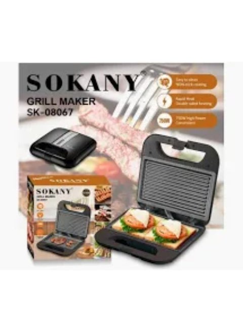 Sokany Sandwich Maker 750 Watt SK-08067